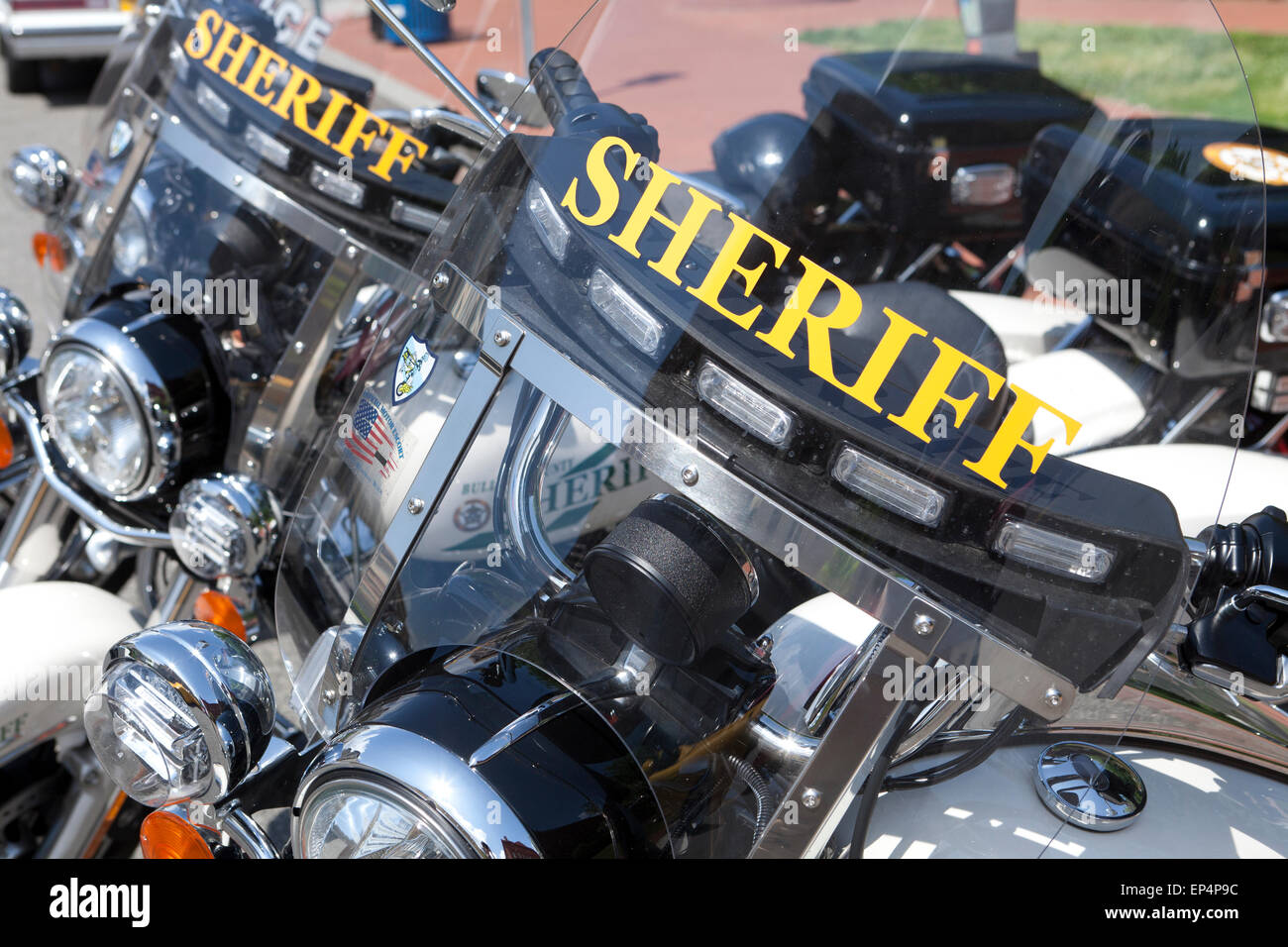 County Sheriff motorcycle - USA Stock Photo
