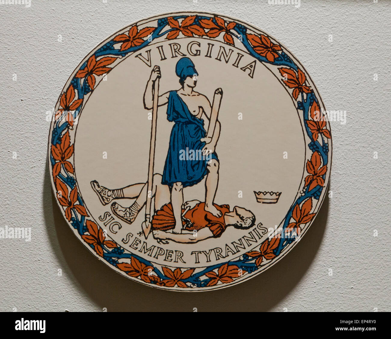 Official seal of the Commonwealth of Virginia USA Stock Photo Alamy