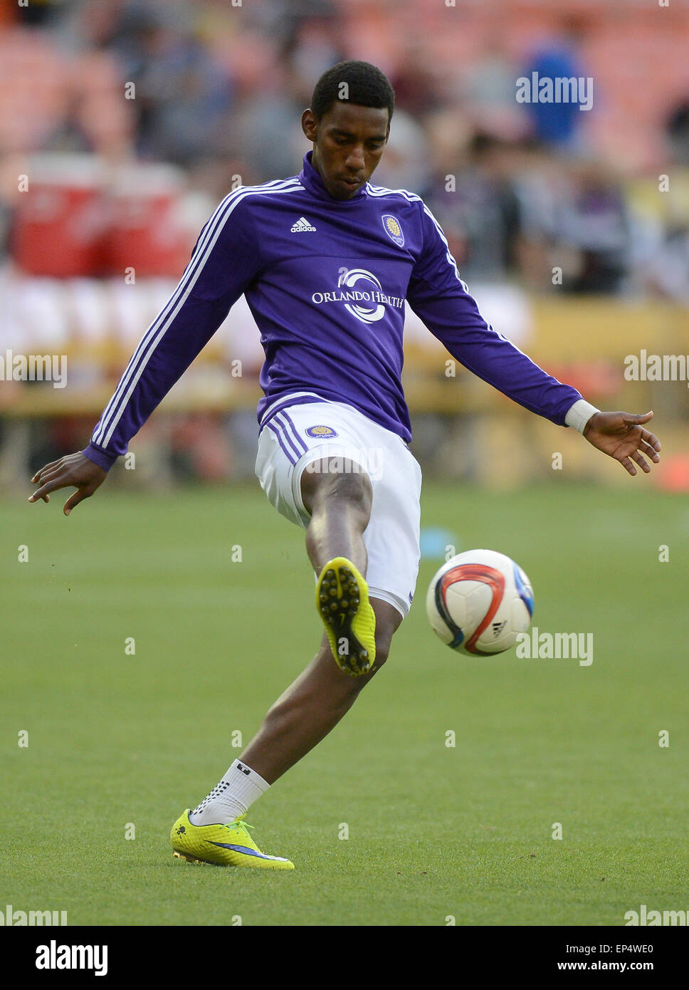 Washington, DC, USA. 13th May, 2015. 20150513 - Orlando City SC forward ...