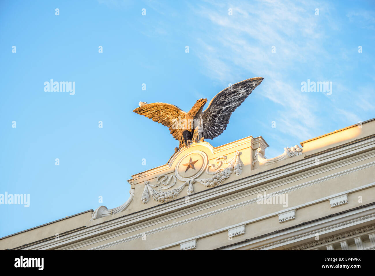 The symbol of aeronautics military italian corps in rome Stock Photo ...