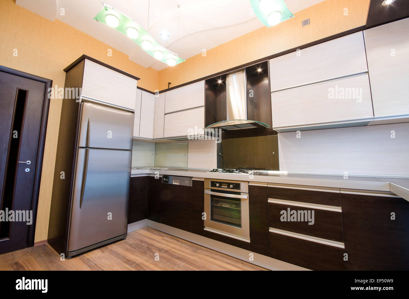 Interior of modern kitchen Stock Photo - Alamy