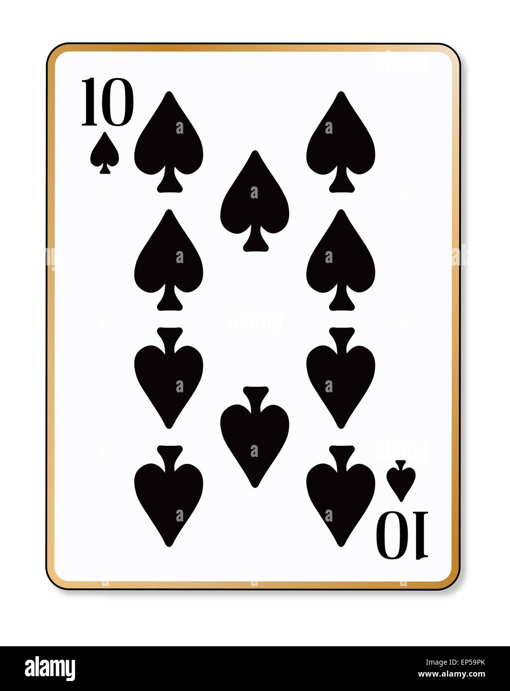 russian roulette - Ten of Diamonds plaing card, - Stock Photo [60742092] -  PIXTA