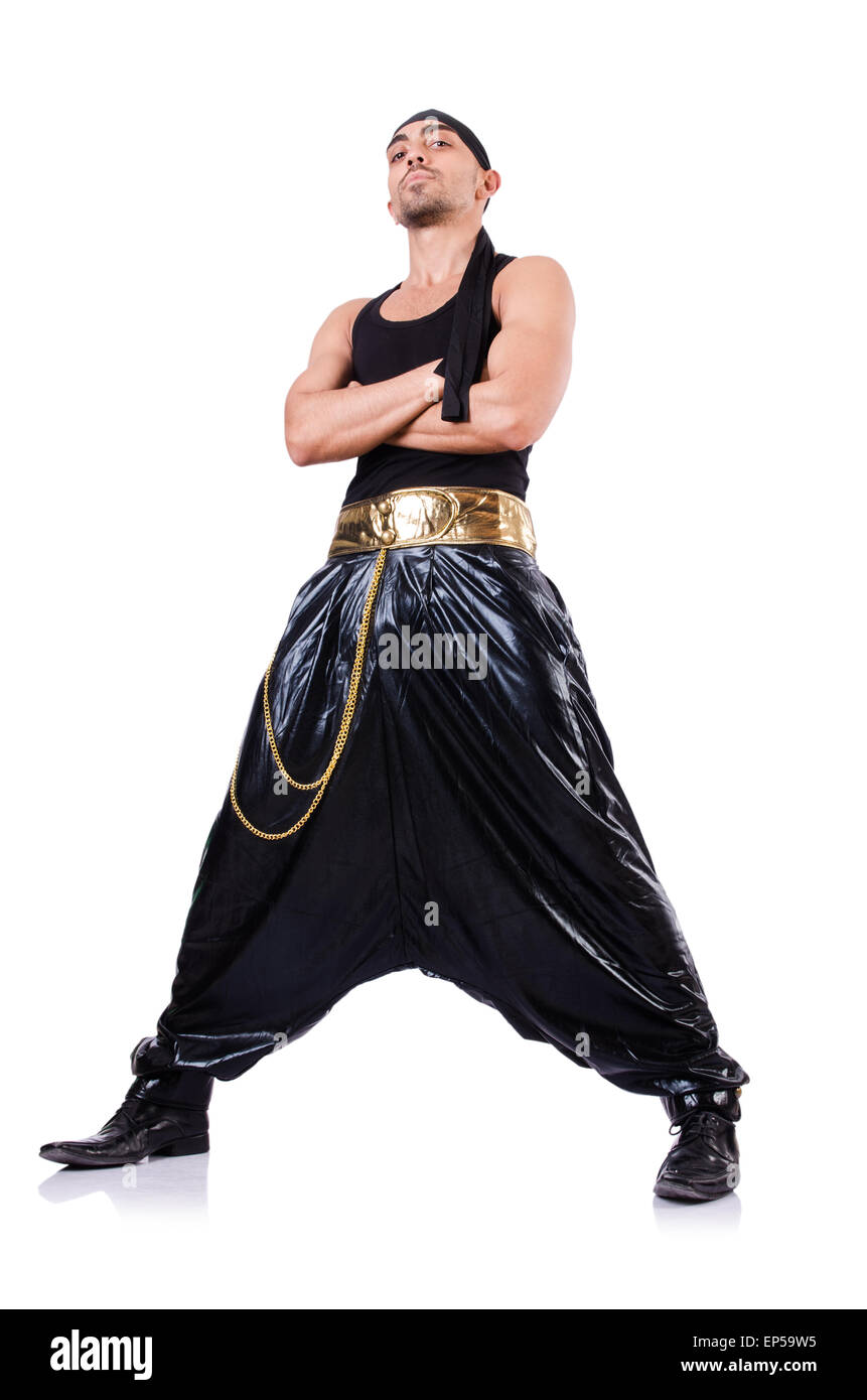 Rap dancer isolated on the white Stock Photo - Alamy