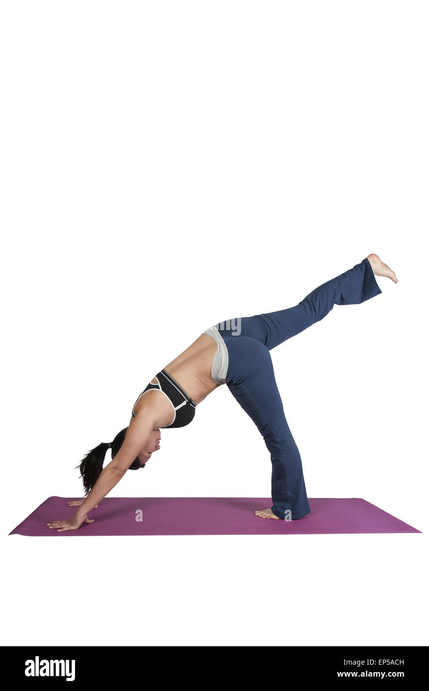 Beautiful asian women doing yoga hi-res stock photography and images ...