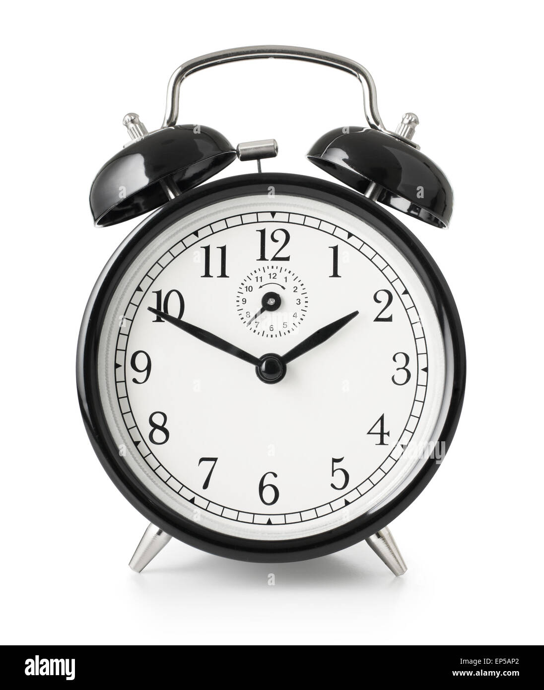 alarm clock isolated with clipping path included Stock Photo