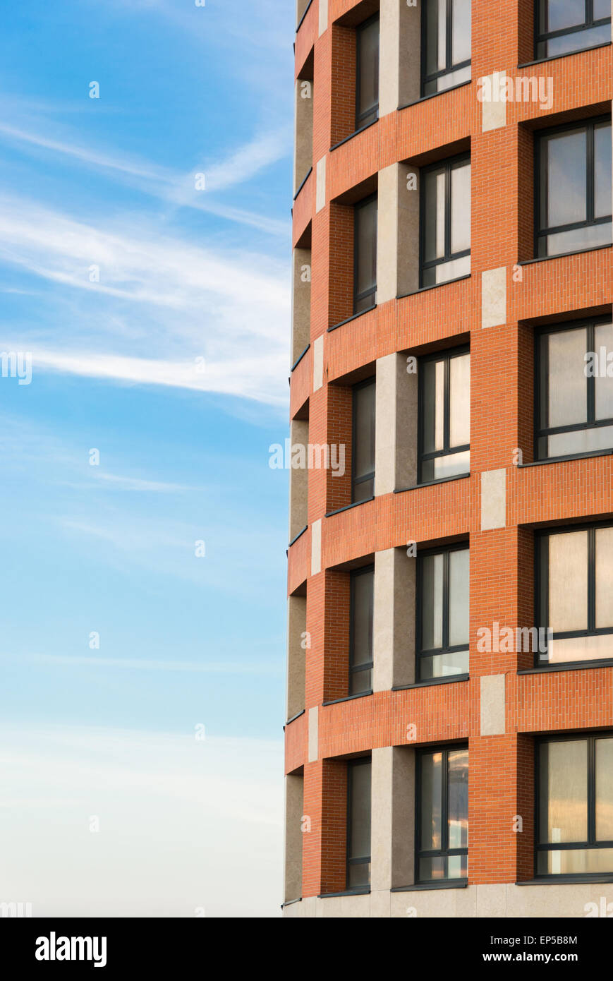 New apartment building on a sunny day Stock Photo