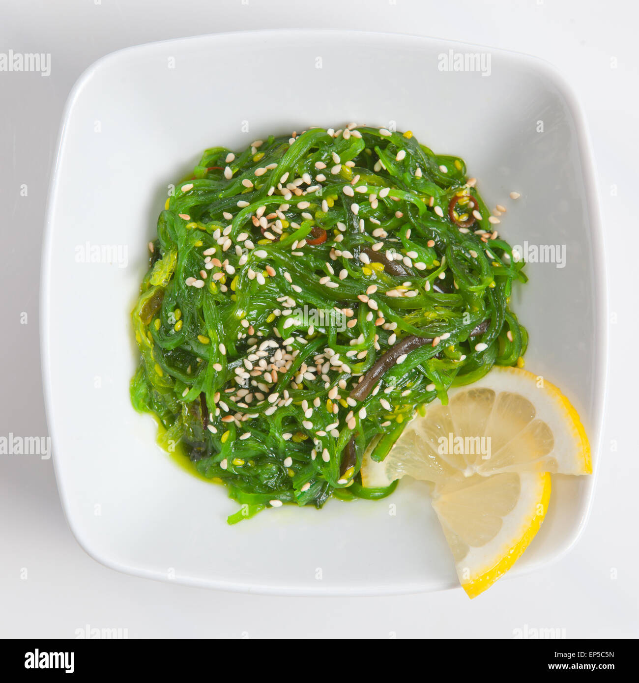 japanese Chuka Wakame seaweed salad with white sesame sauce Stock Photo
