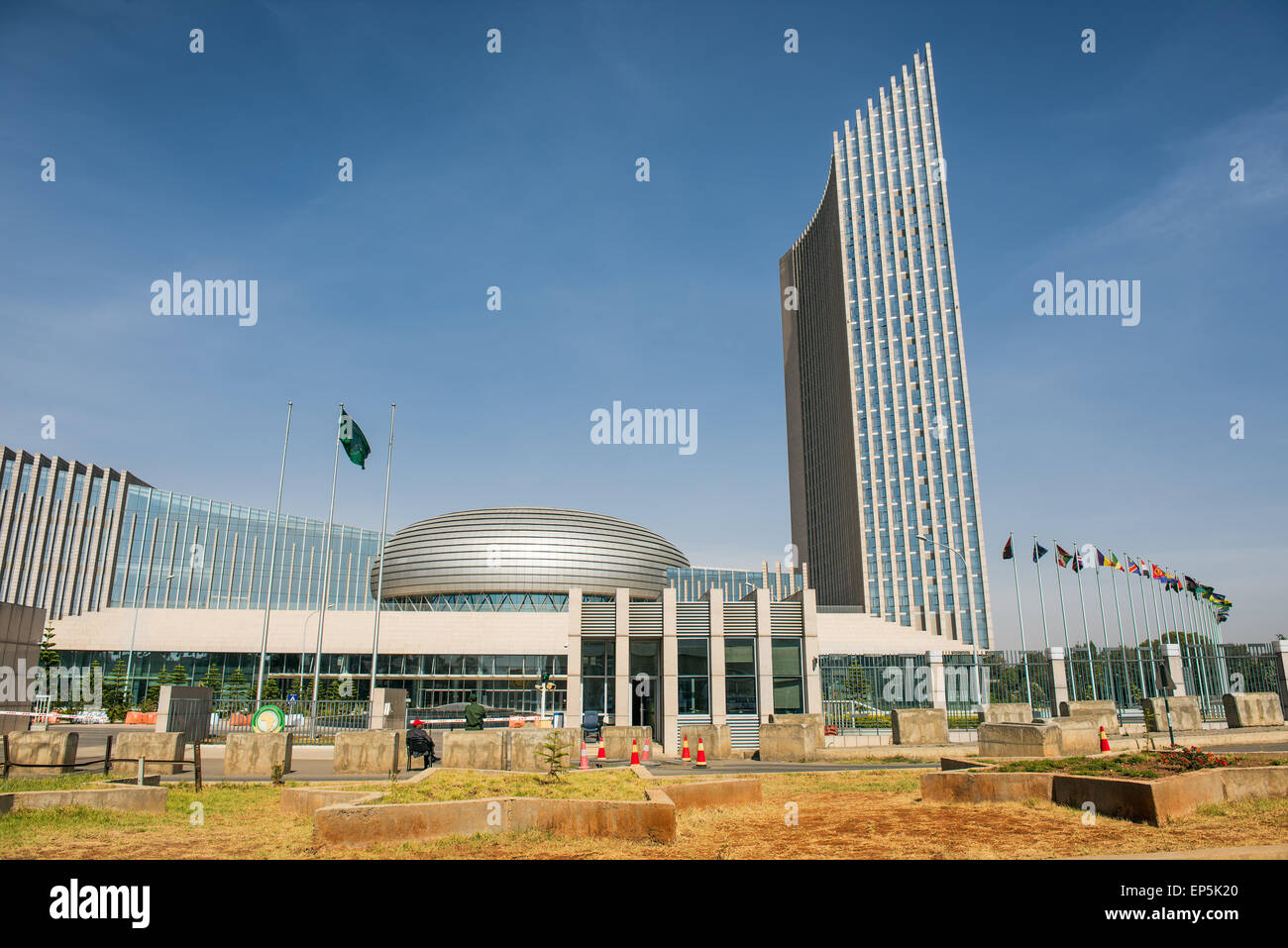 The African Union's headquarters building in Stock Photo