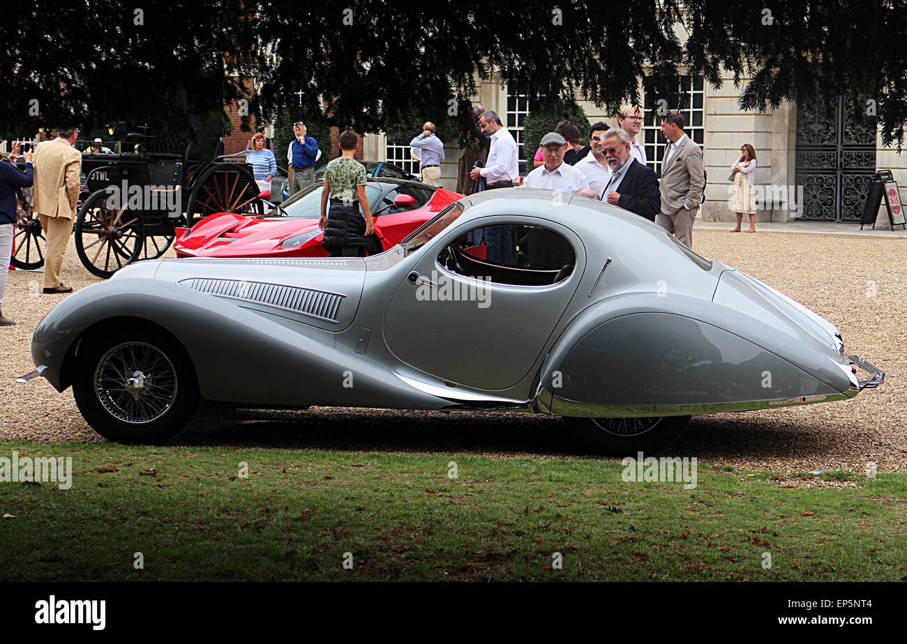 1938 Talbot-Lago T150C -SS at the Concours of Elegance 2014 at Hampton Court Palace, Richmond upon Thames Stock Photo