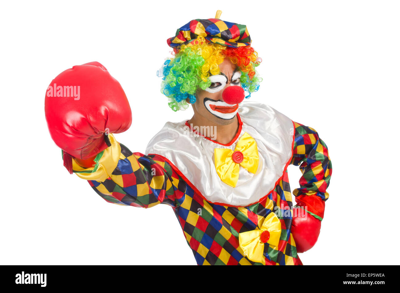 Клоун бокс. Клоун сердитый разноцветных. А4 боксы с клоуном. Ава в стиле бокс клоун.