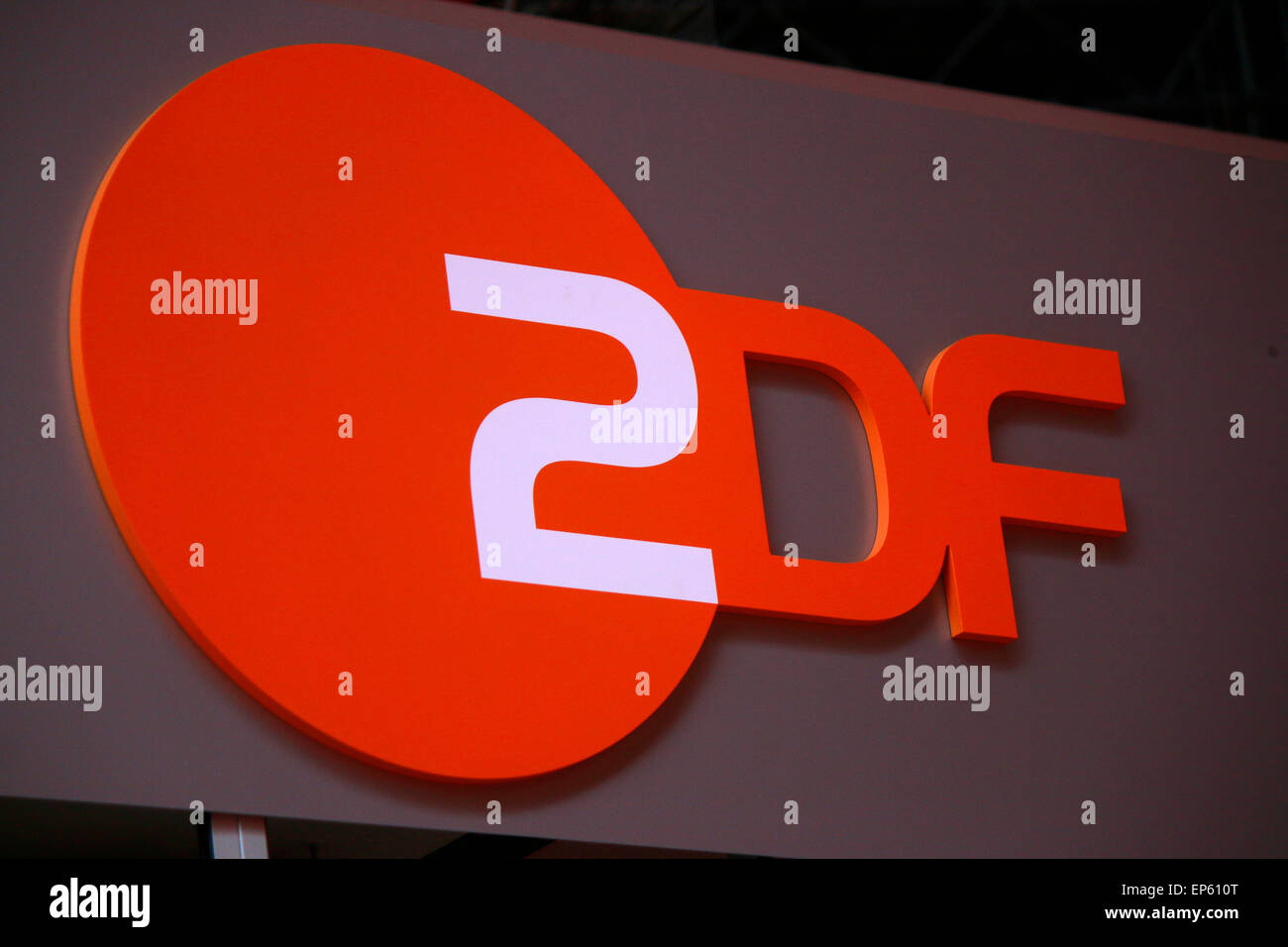 Markennamen: 'ZDF', Berlin. Stock Photo