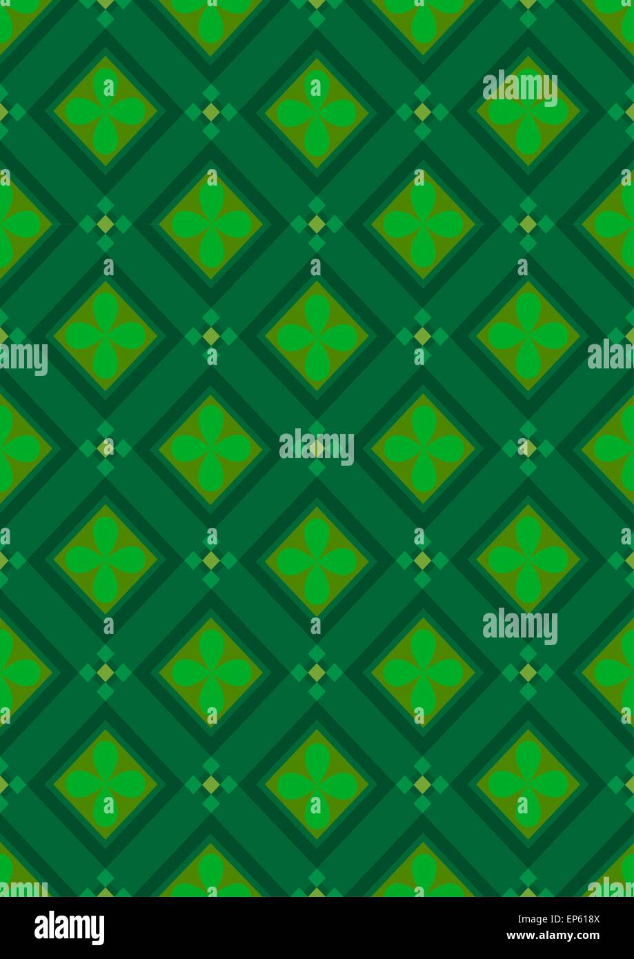 Dark green seamless background with rhombuses green shades Stock Vector ...