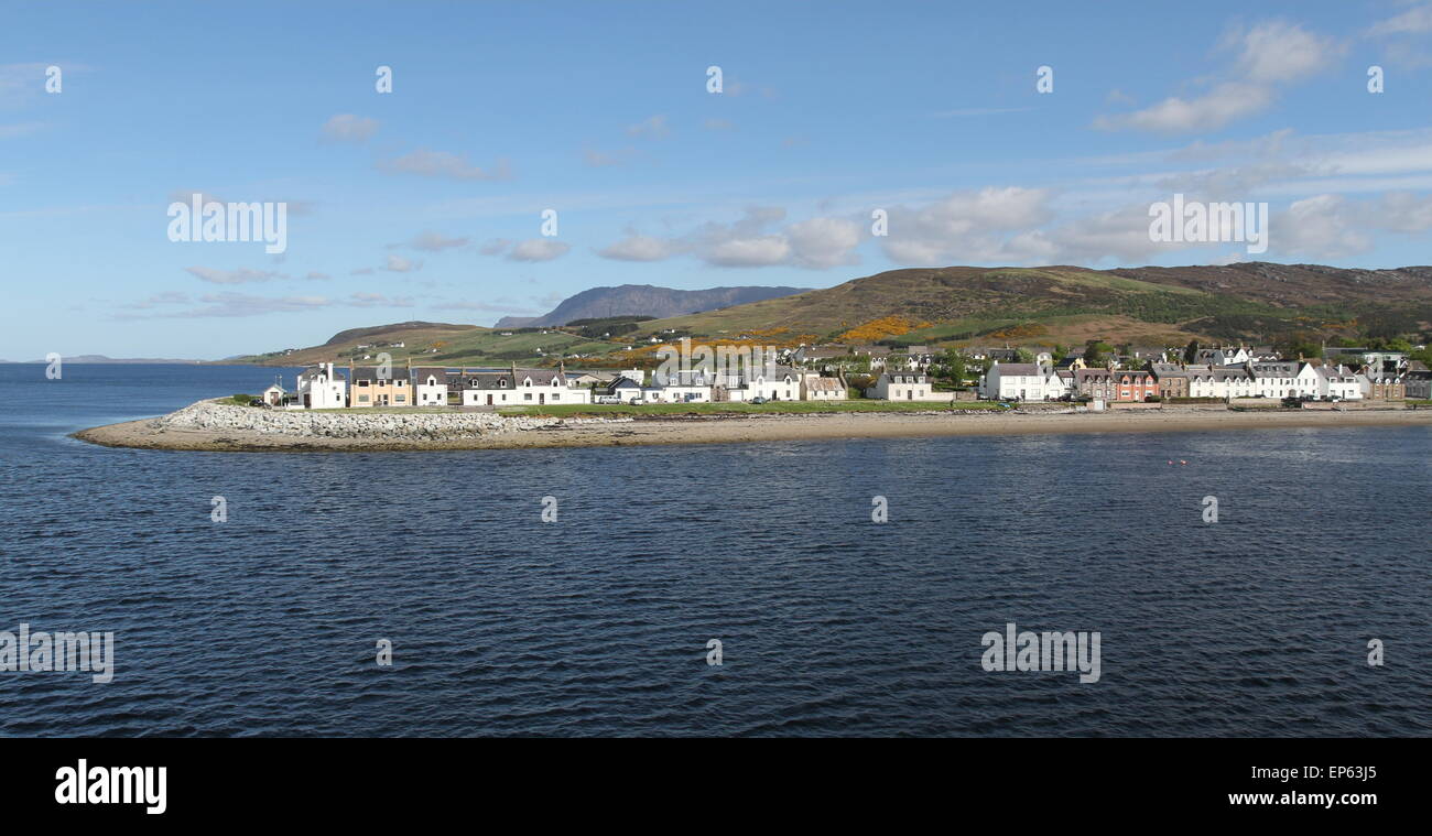 Ullapool waterfront Scotland  May 2014 Stock Photo