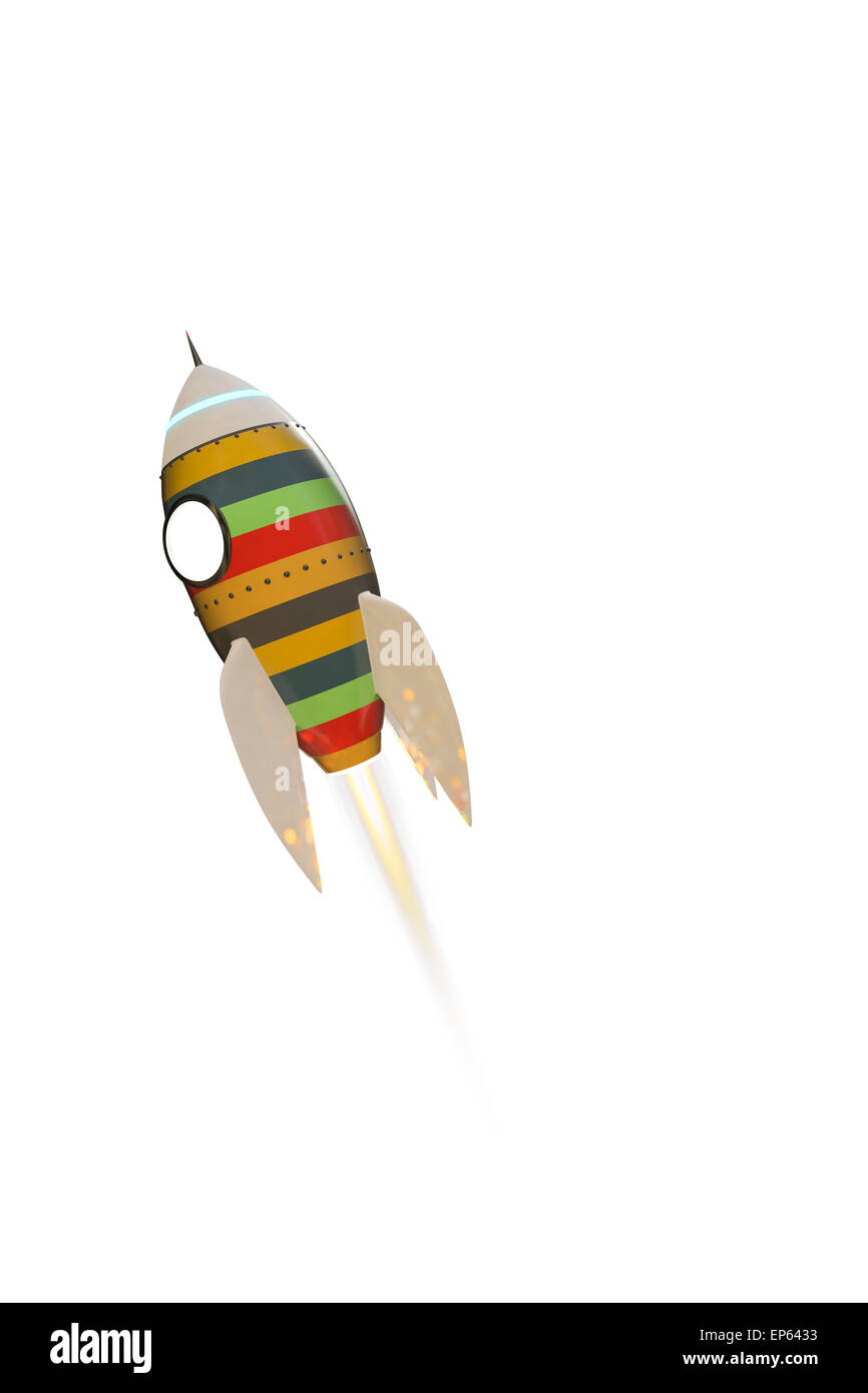 Space Background Roket space rocket isolated on white background Stock Photo - Alamy