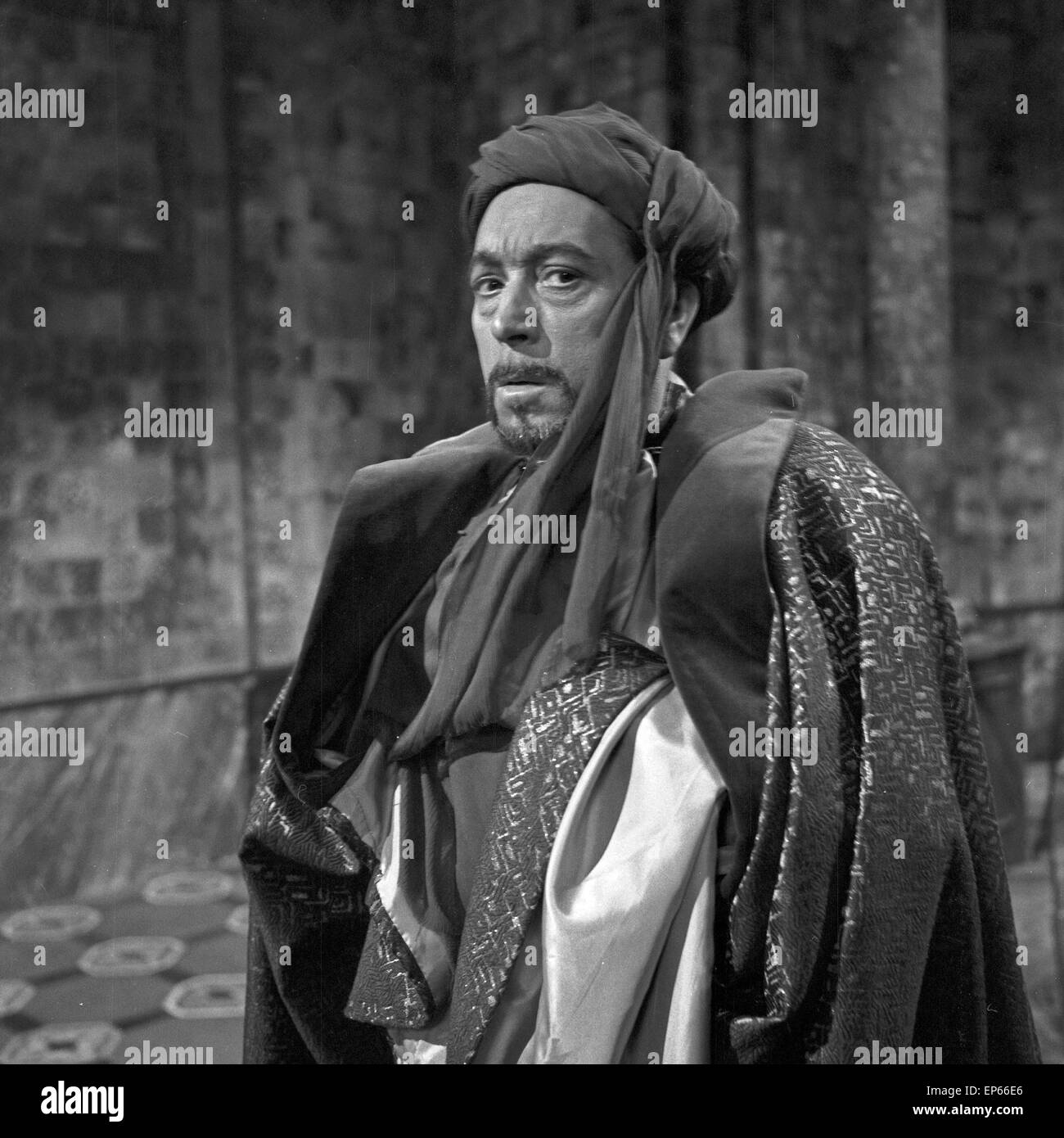 Ibn Sabah, Fernsehspiel, Deutschland 1963, Darsteller: Richard Lauffen Stock Photo