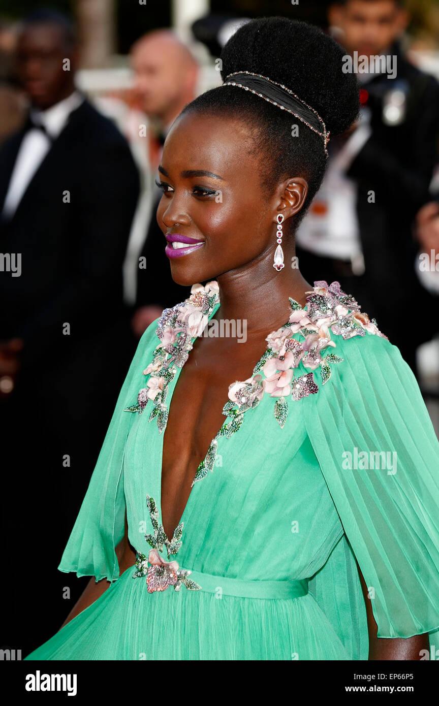Lupita Nyong'o attending the opening night with the premiere of 'La