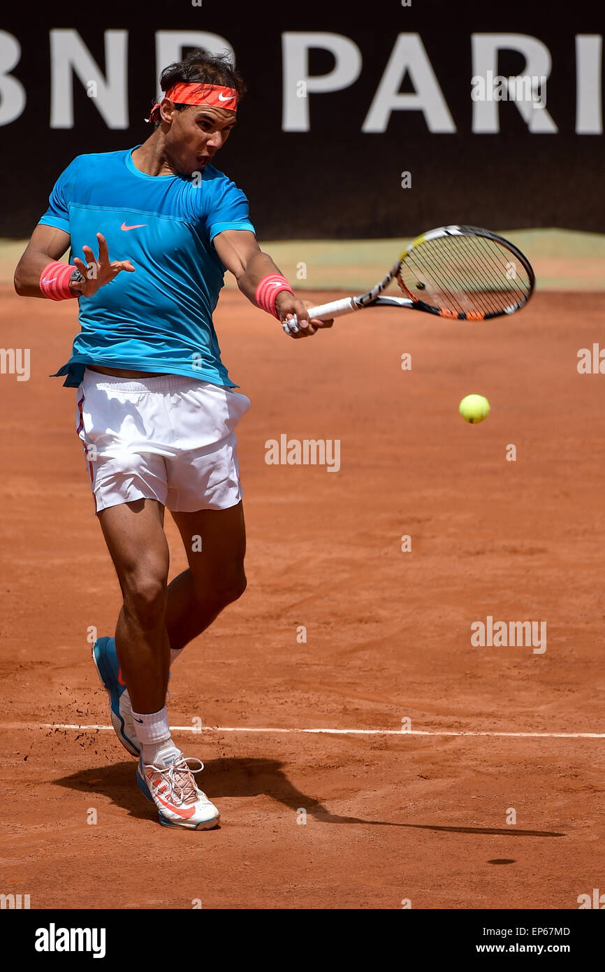 Rome, Italy. 14th May, 2015. BNL Italian Open Tennis. ATP Rafael Nadal  (ESP) in action against John Isner (USA) Credit: Action Plus Sports/Alamy  Live News Stock Photo - Alamy