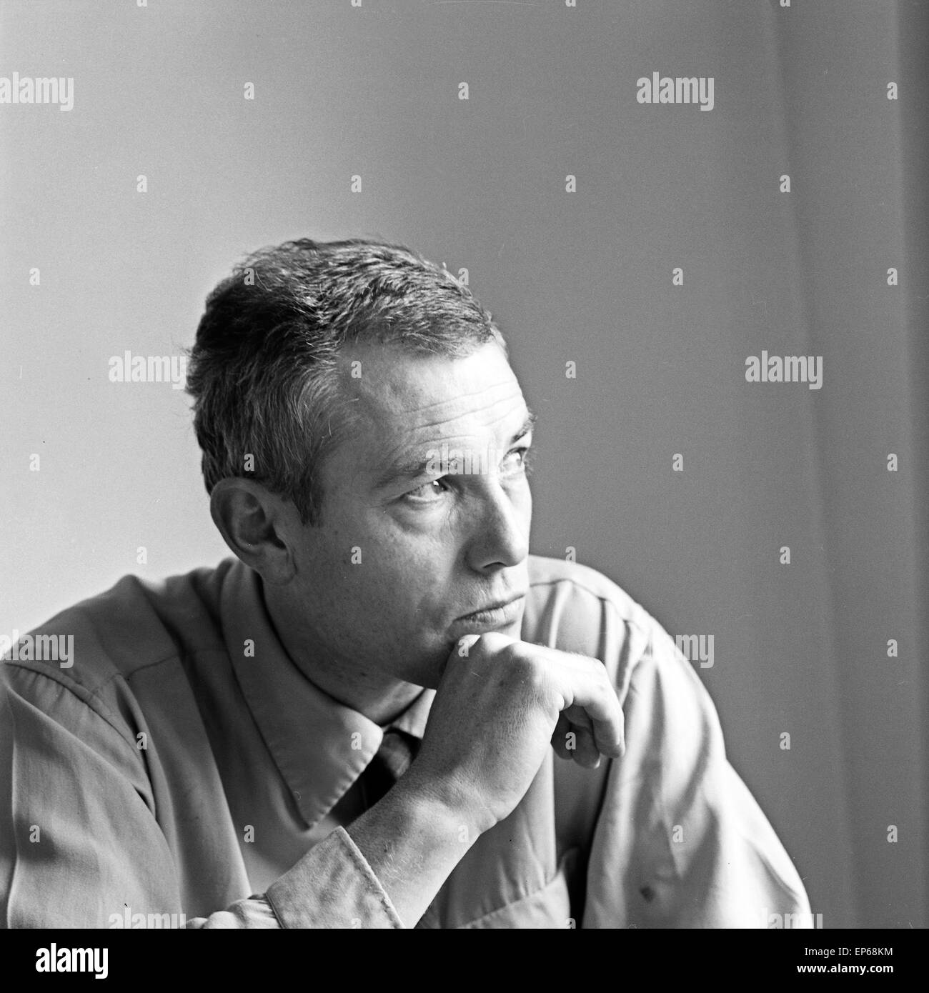 Deutscher Schauspieler Günther Stoll, Deutschland 1960er, Jahre. German actor Guenther Stoll, Germany 1960s. Stock Photo