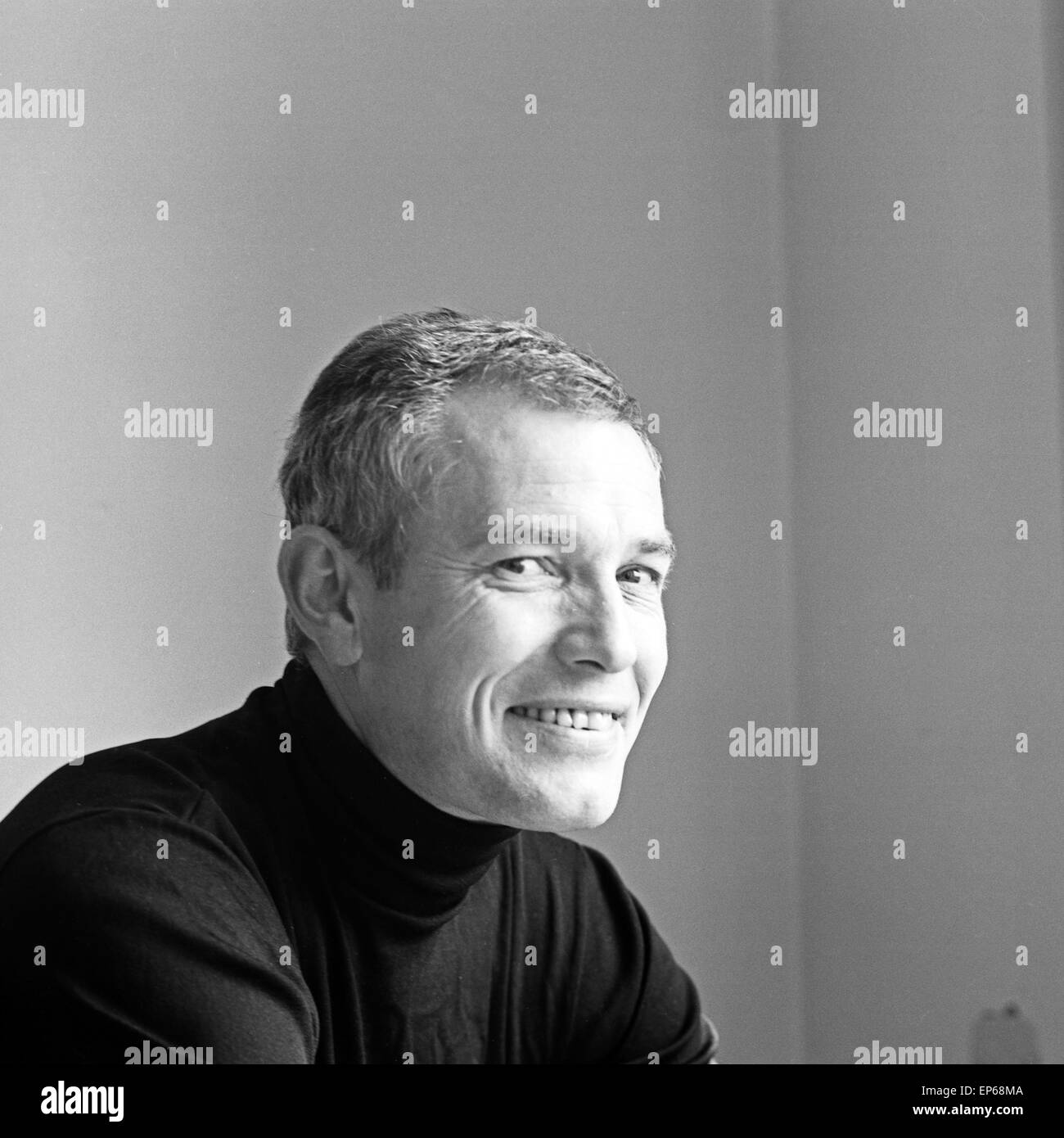 Deutscher Schauspieler Günther Stoll, Deutschland 1960er, Jahre. German actor Guenther Stoll, Germany 1960s. Stock Photo