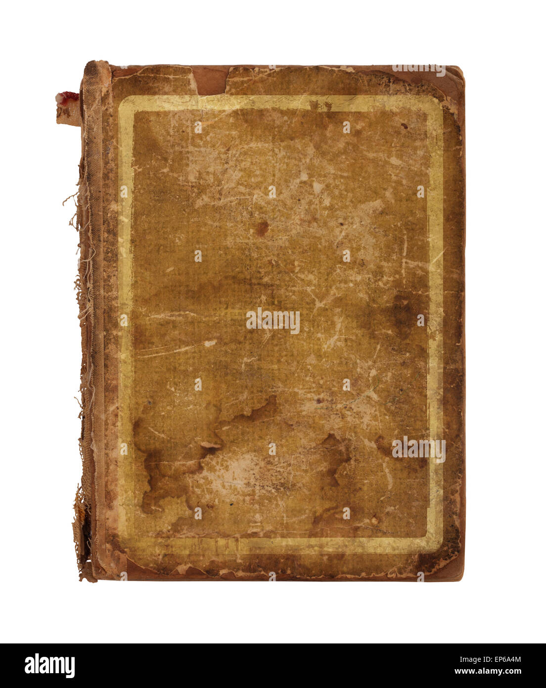 Old worn book cover isolated on white background Stock Photo Alamy