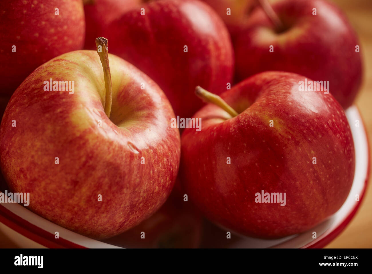 Organic Gala Apples Stock Photo Alamy