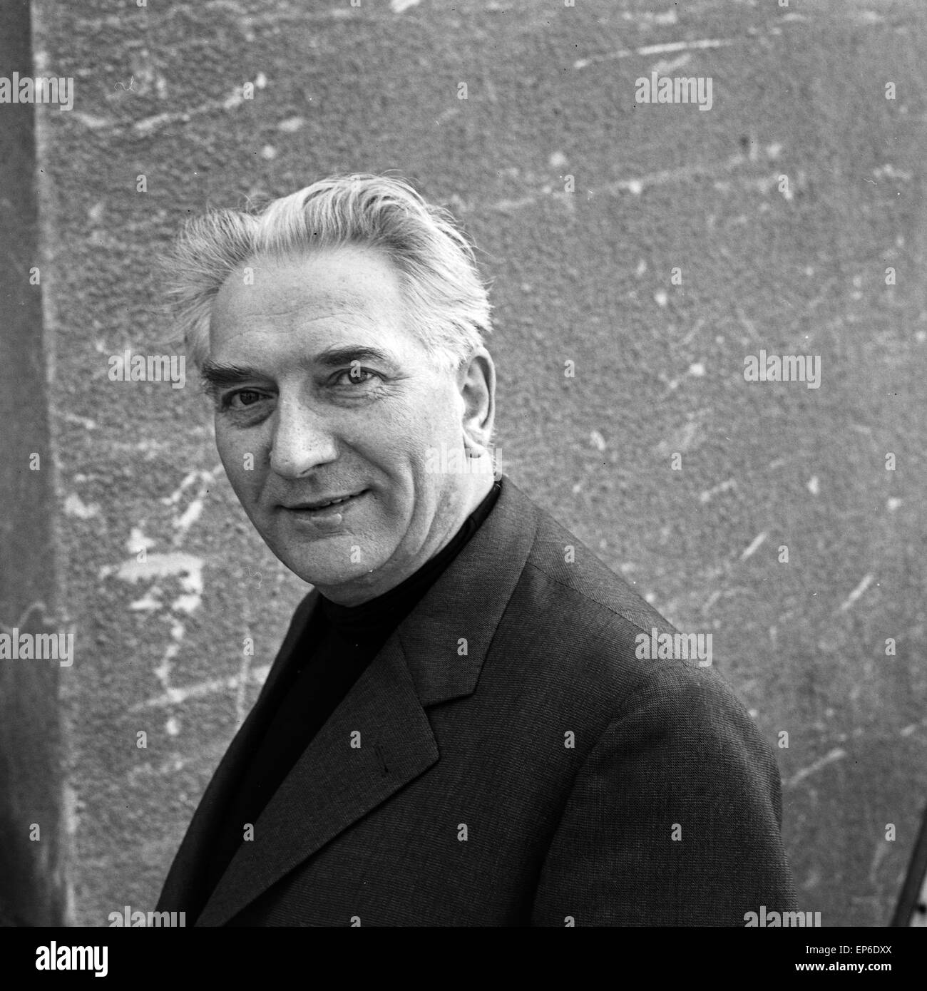 Deutscher Bühnen- und Filmschauspieler Willi Rose, Deutschland 1960er Jahre. German stage and movie actor Willi Rose, Germany Stock Photo