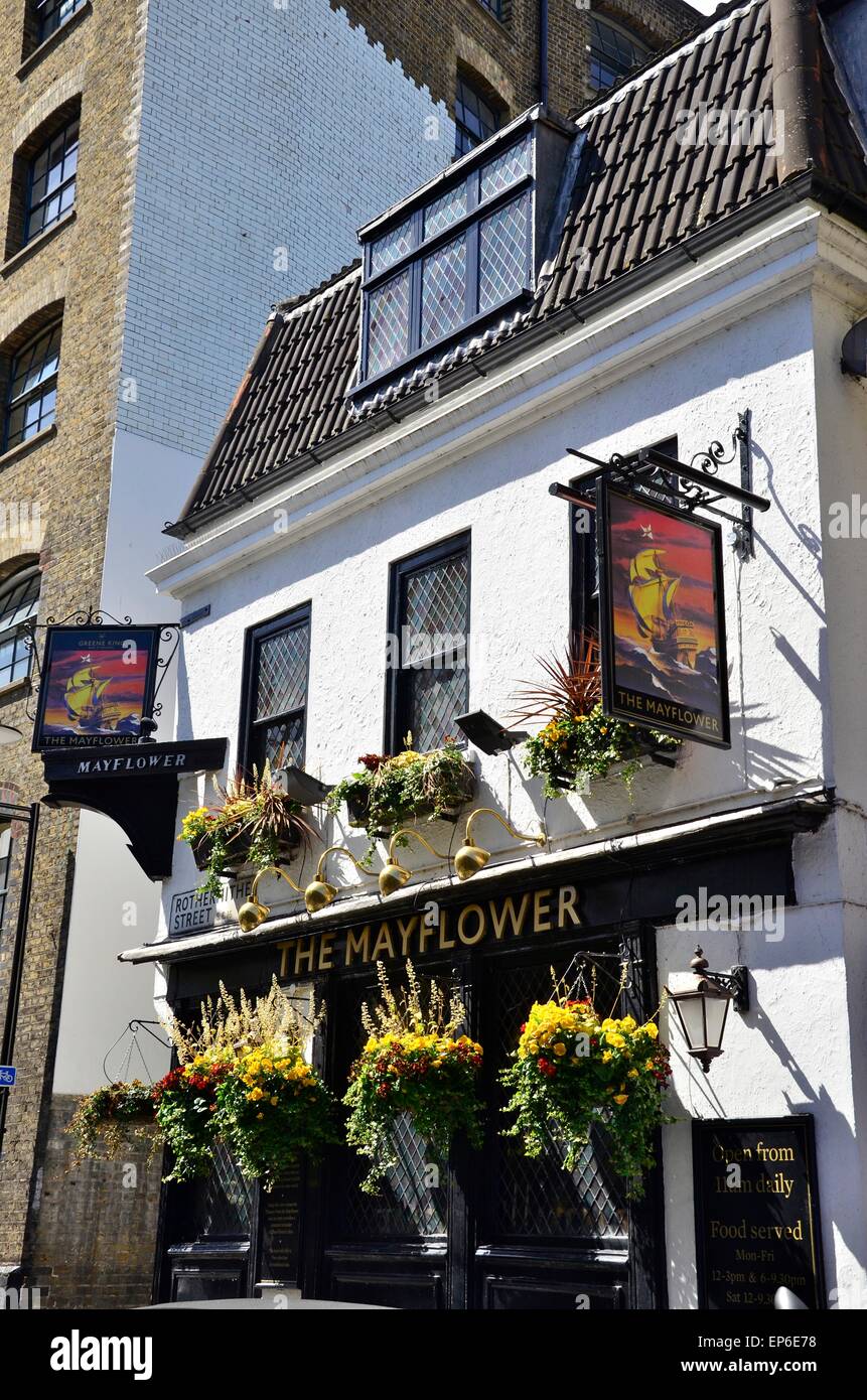 The Mayflower pub, Rotherhithe Street, Rotherhithe, London, SE16, England, UK Stock Photo