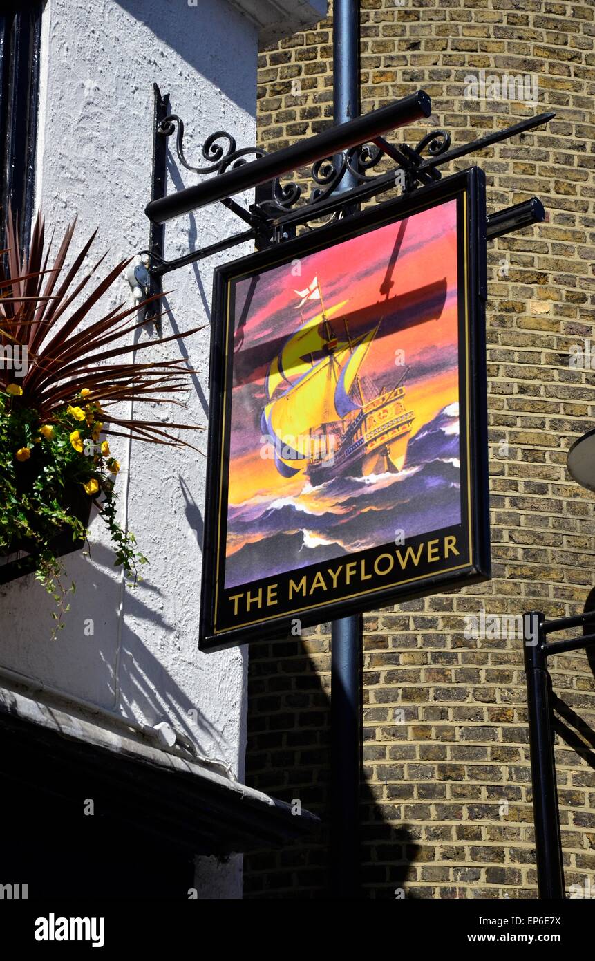 The Mayflower pub, Rotherhithe Street, Rotherhithe, London, England, SE16 Stock Photo