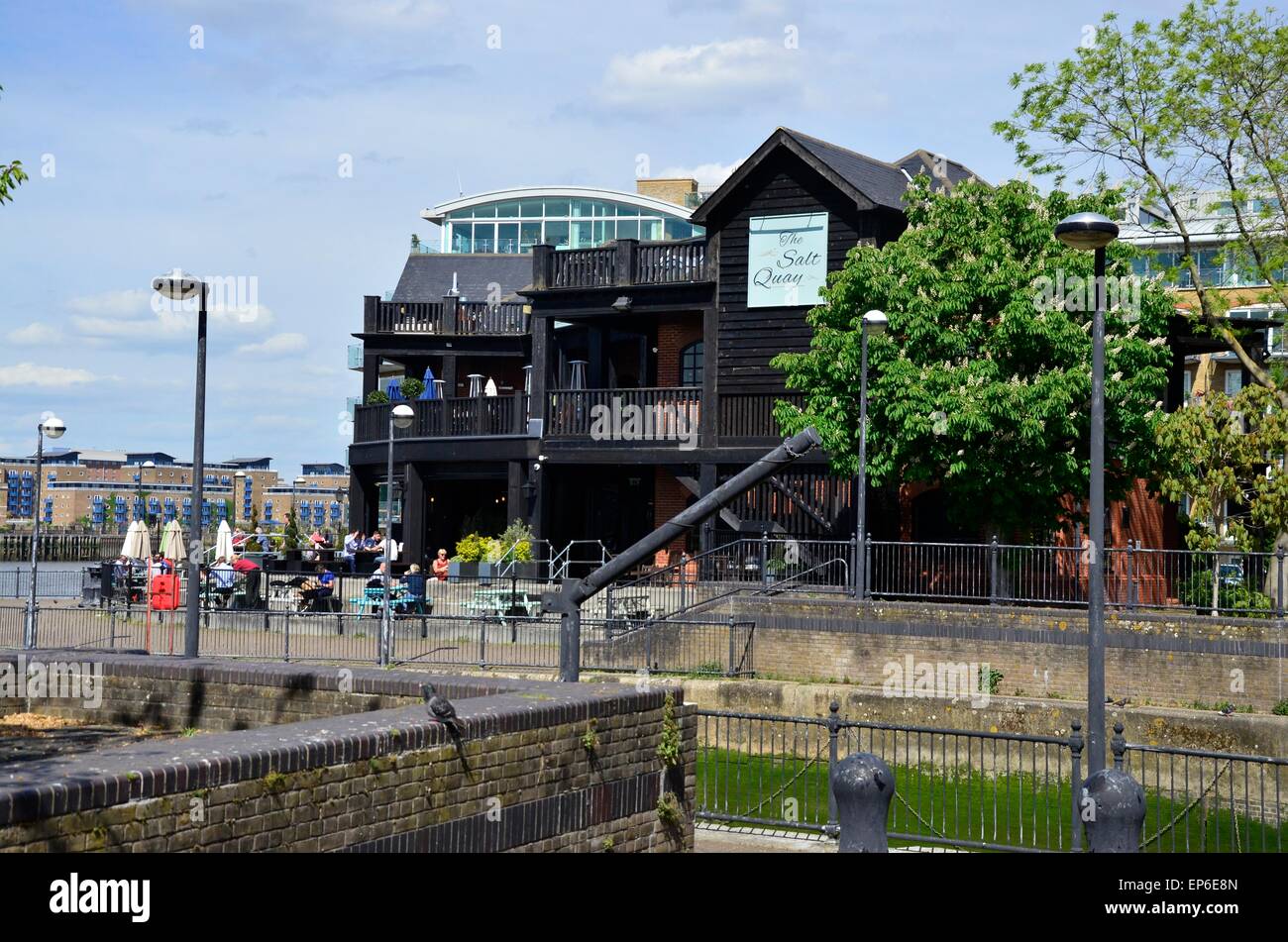 The Old Salt Quay pub, Rotherhithe, London, Engand, SE16 Stock Photo