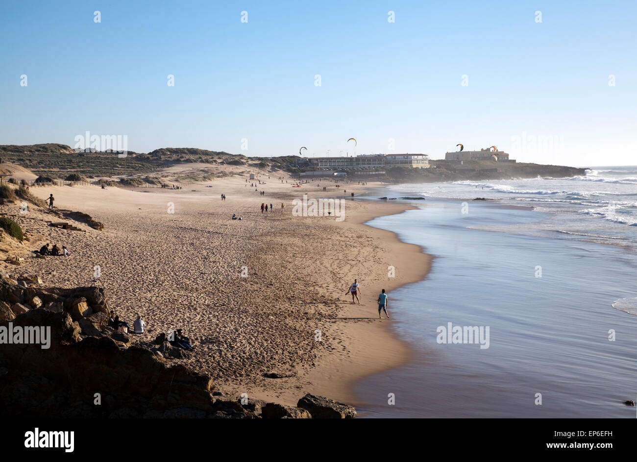 Praia Do Guincho Beach - Cascais - Portugal Stock Photo