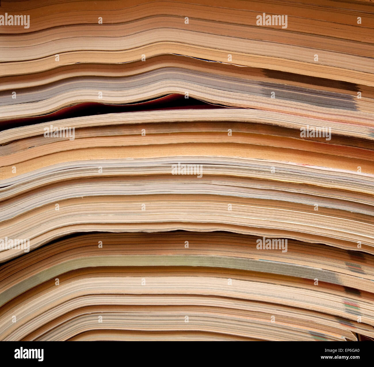 A stack of old magazines Stock Photo Alamy