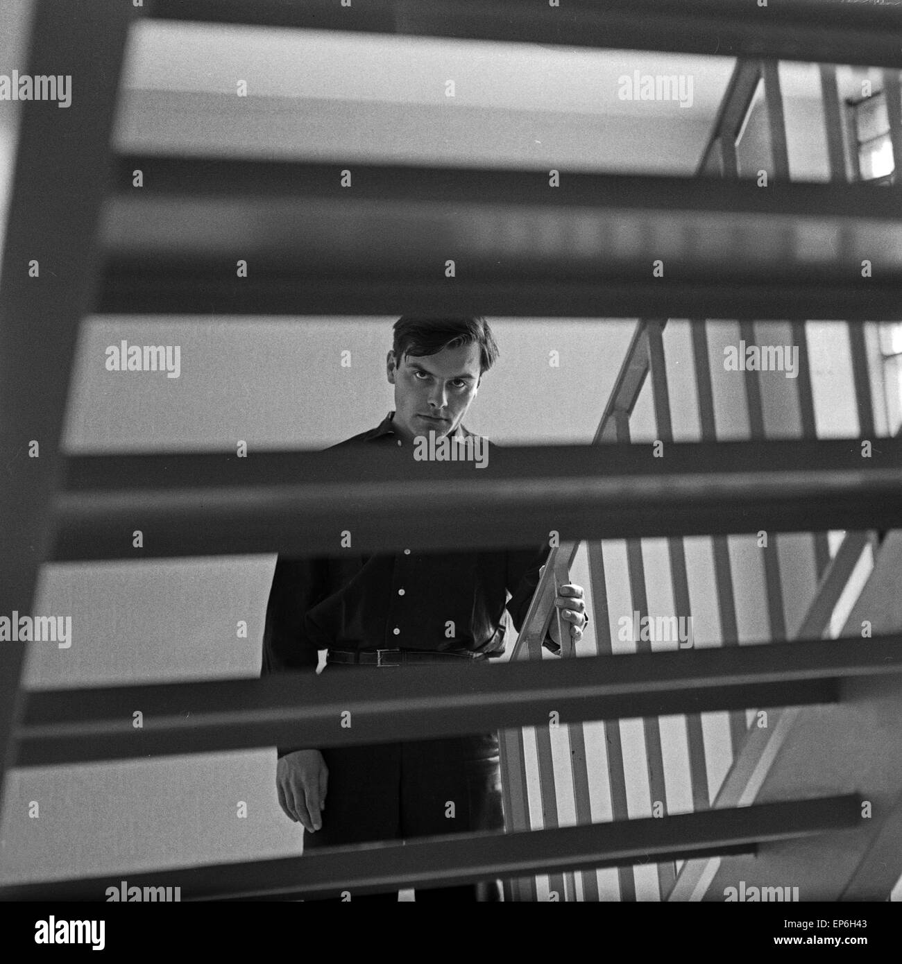 Deutscher Schauspieler Jörn Behrmann, Deutschland 1960er Jahre. German actor Joern Behrmann, Germany 1960s. Stock Photo