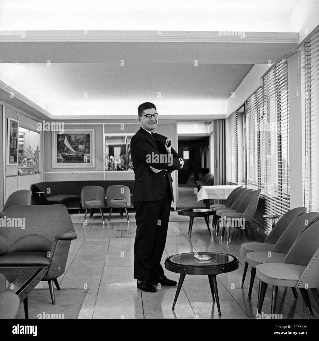 Deutscher Musikkritiker Peter Dannenberg in Hamburg, Deutschland 1960er