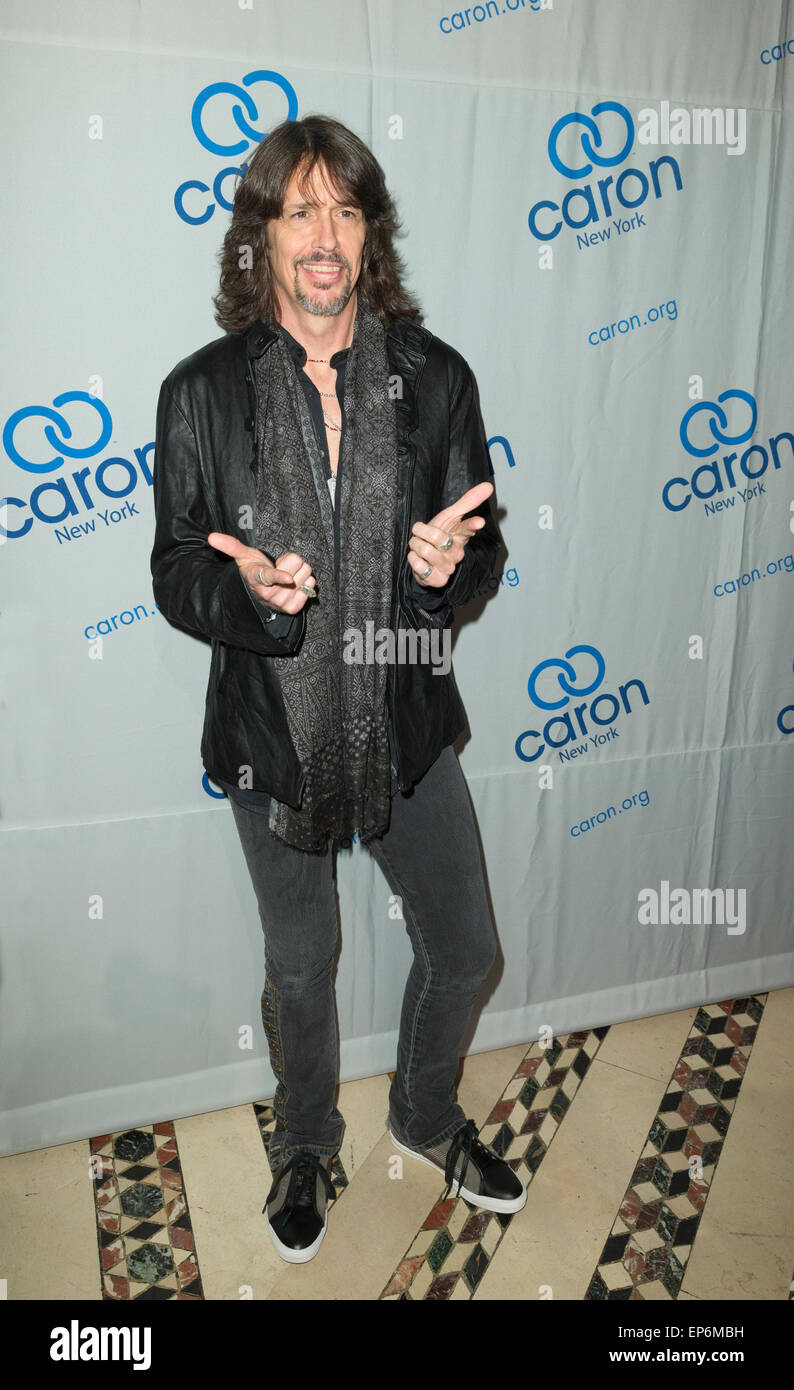 New York, NY - May 13, 2015: Kelly Hansen of Foreigner attends 21st Annual New York City gala to benefit Caron's patient scholarship fund at Cipriani 42nd street Stock Photo