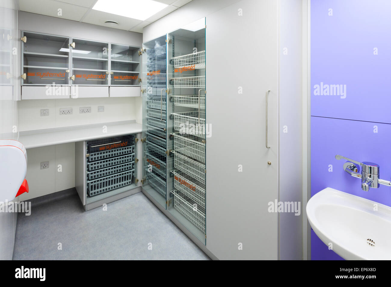 Storage room off hospital ward Stock Photo