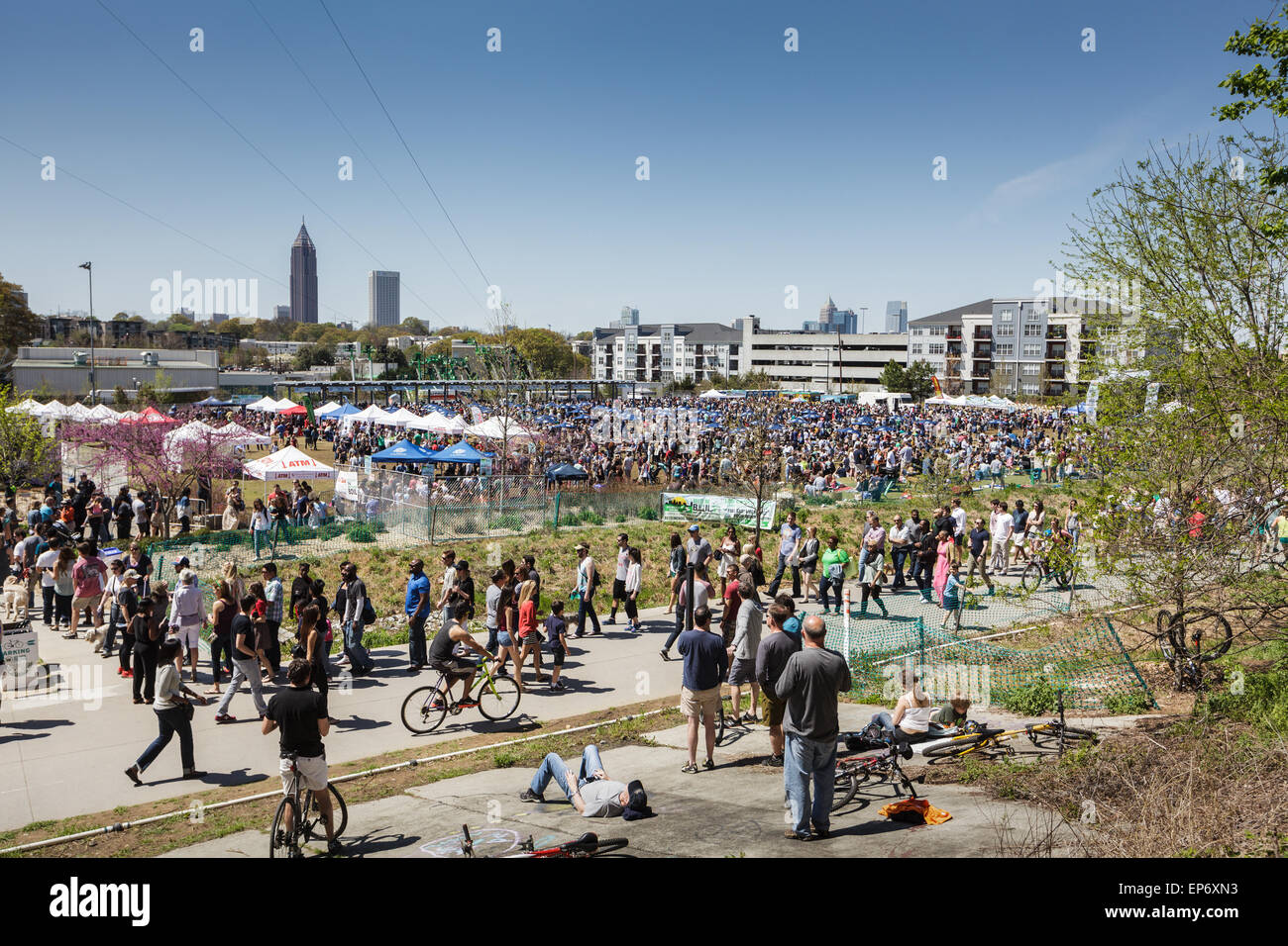 Beltline Boil, annual festival in Inman Park and Historic Fourth Ward, Atlanta, Georgia, USA Stock Photo