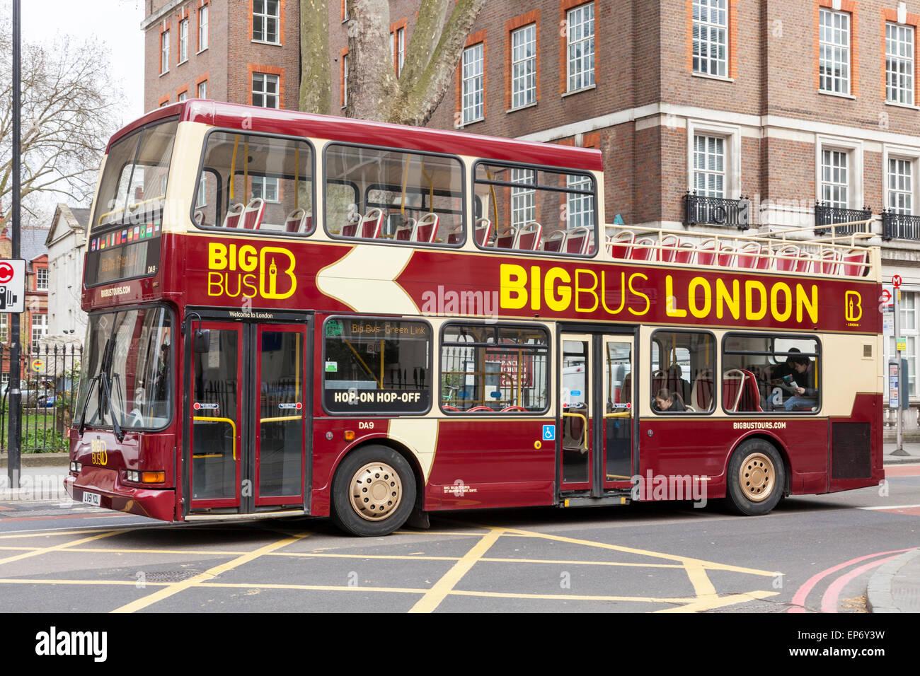 Big Bus London bus tour, London, England, UK Stock Photo