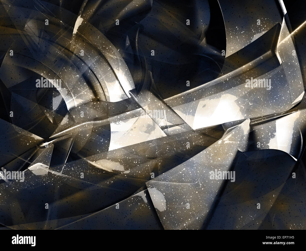 Blend 3d abstract background, digitally generated image. Stock Photo