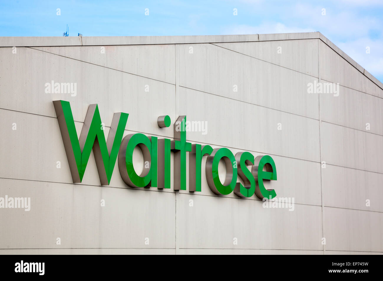 Waitrose sign Stock Photo