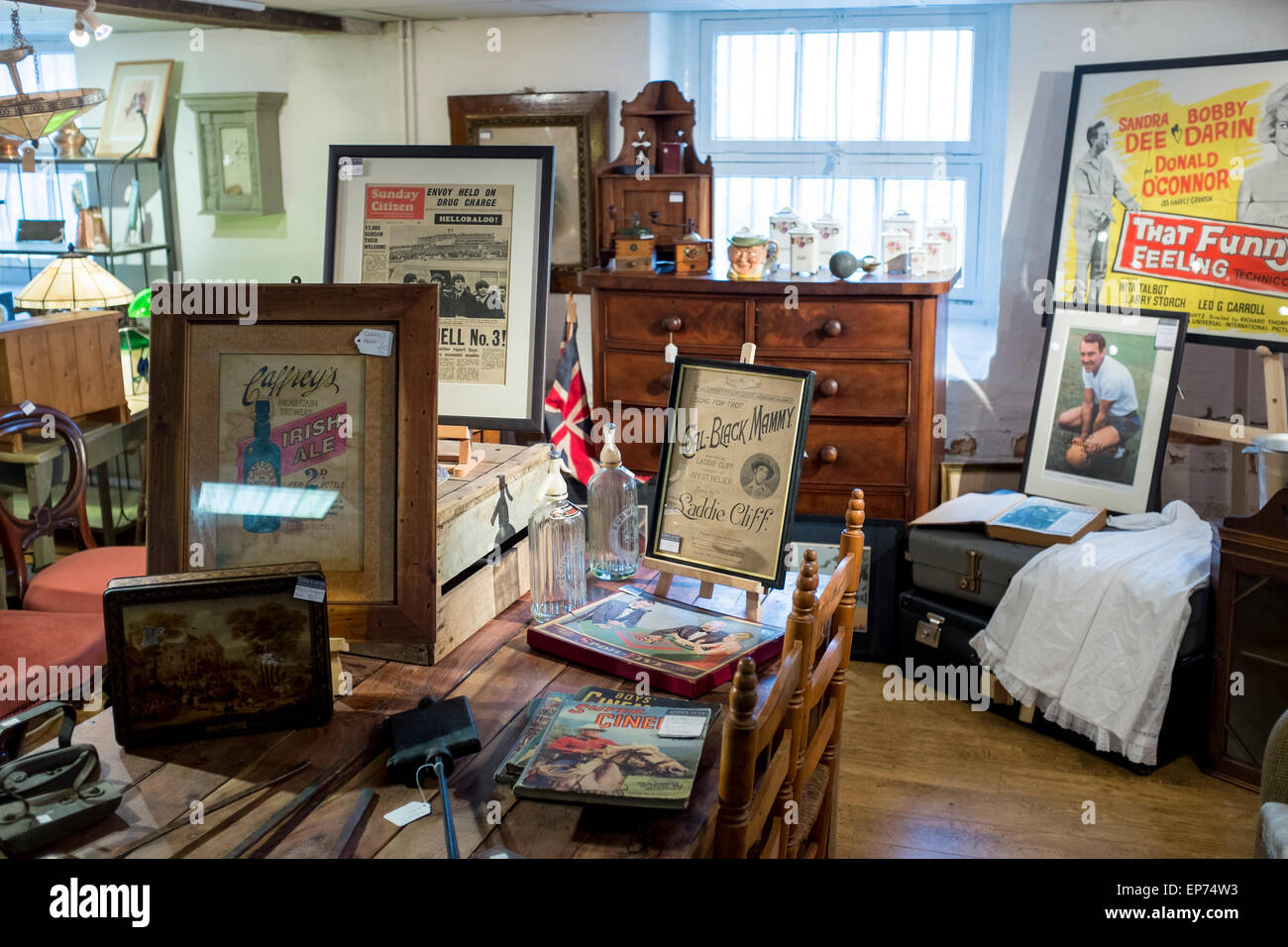 Second-hand furniture shop in Stroud, Gloucestershire, UK Stock ...