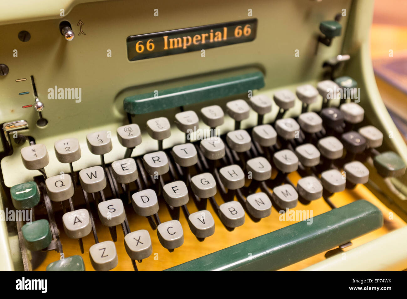 Close up of old 66 Imperial typewriter, UK Stock Photo - Alamy