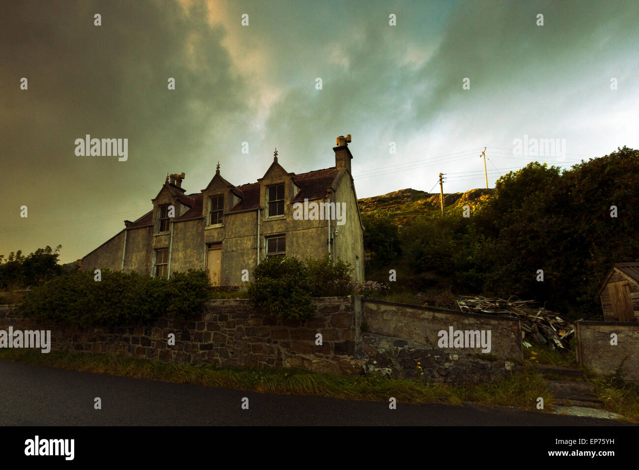 Old Derelect House On Barra, Outer Hebrides, Scotland Stock Photo Alamy