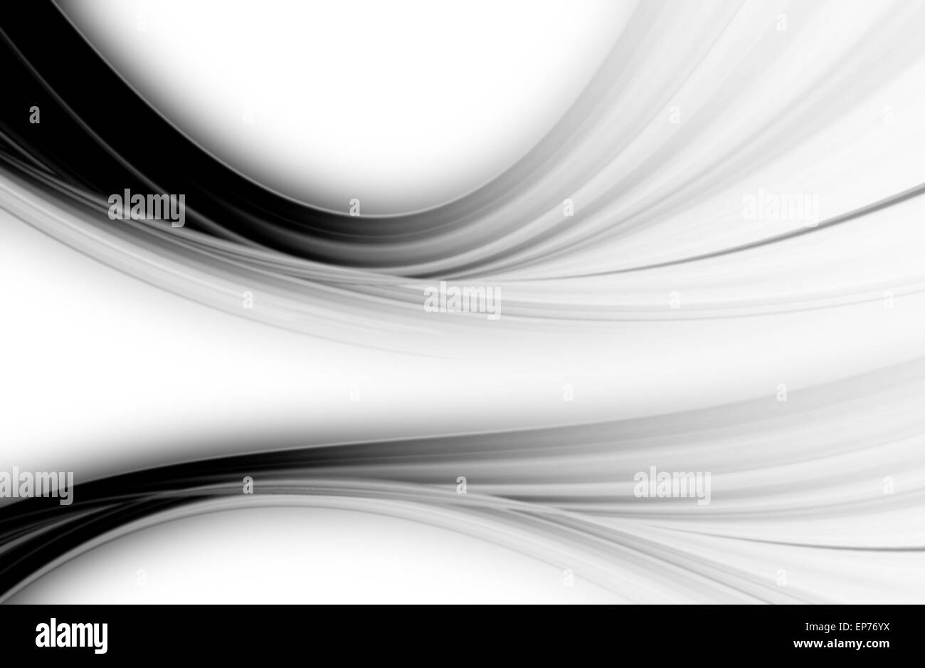 abstract black and white background and digital wave with motion blur ...