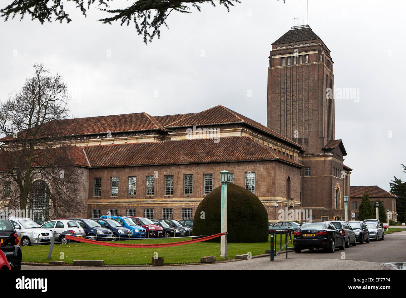 Cambridge, UK - April 22, 2015: Symmetry Cambridge University Library - University of Cambridge. Stock Photo