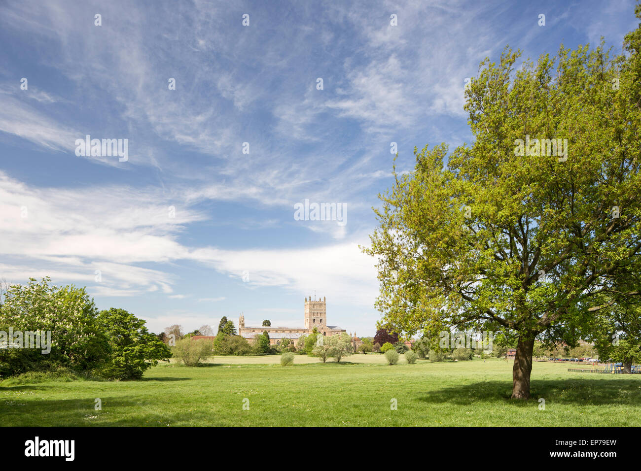 Tewkesbury Abbey, Gloucestershire, England, UK Stock Photo