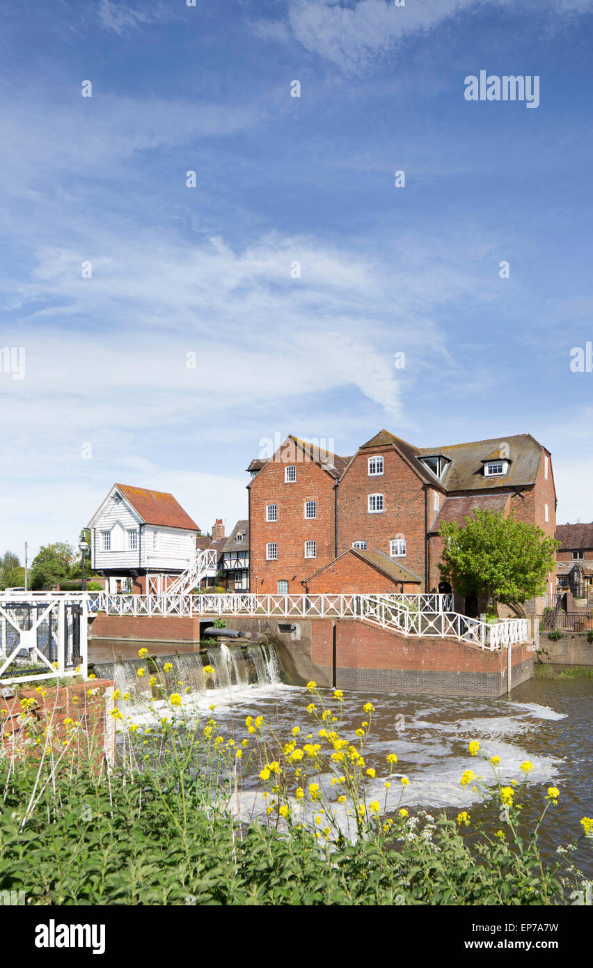 The Abbey Water Mill on the Mill Avon, Tewkesbury, England, UK Stock Photo