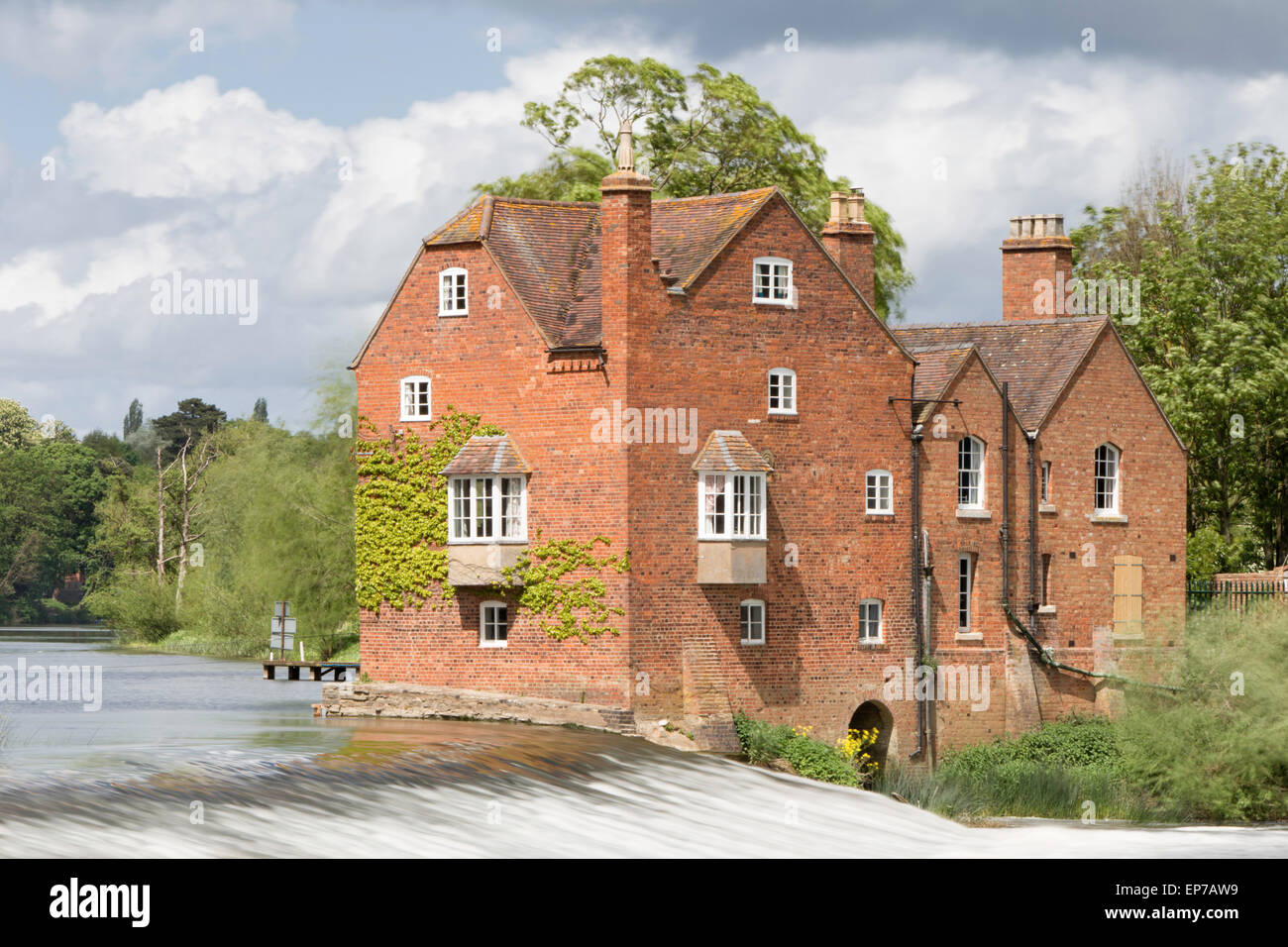 The attractively located Cropthorne Water Mill on the River Avon
