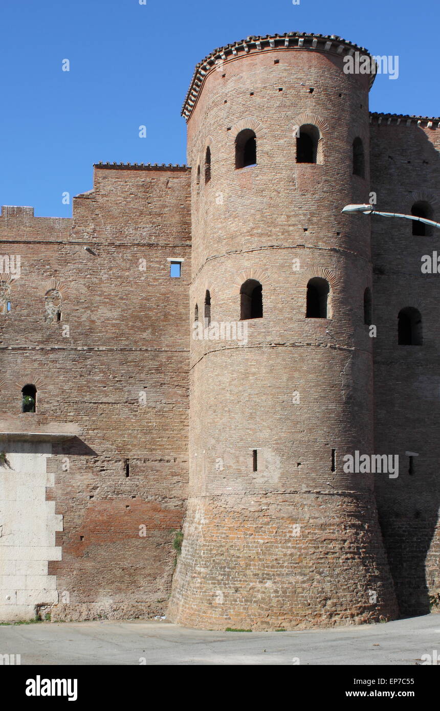 Bastion in surrounding walls of Rome, Italy Stock Photo Alamy
