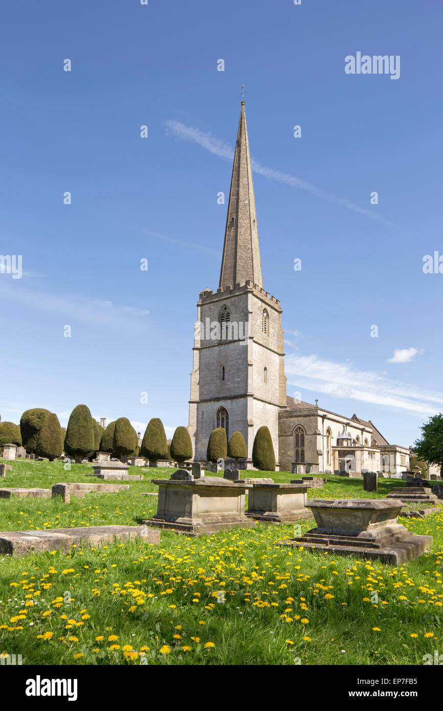 St Mary's Parish Church Painswick, Gloucestershire, England, UK Stock Photo