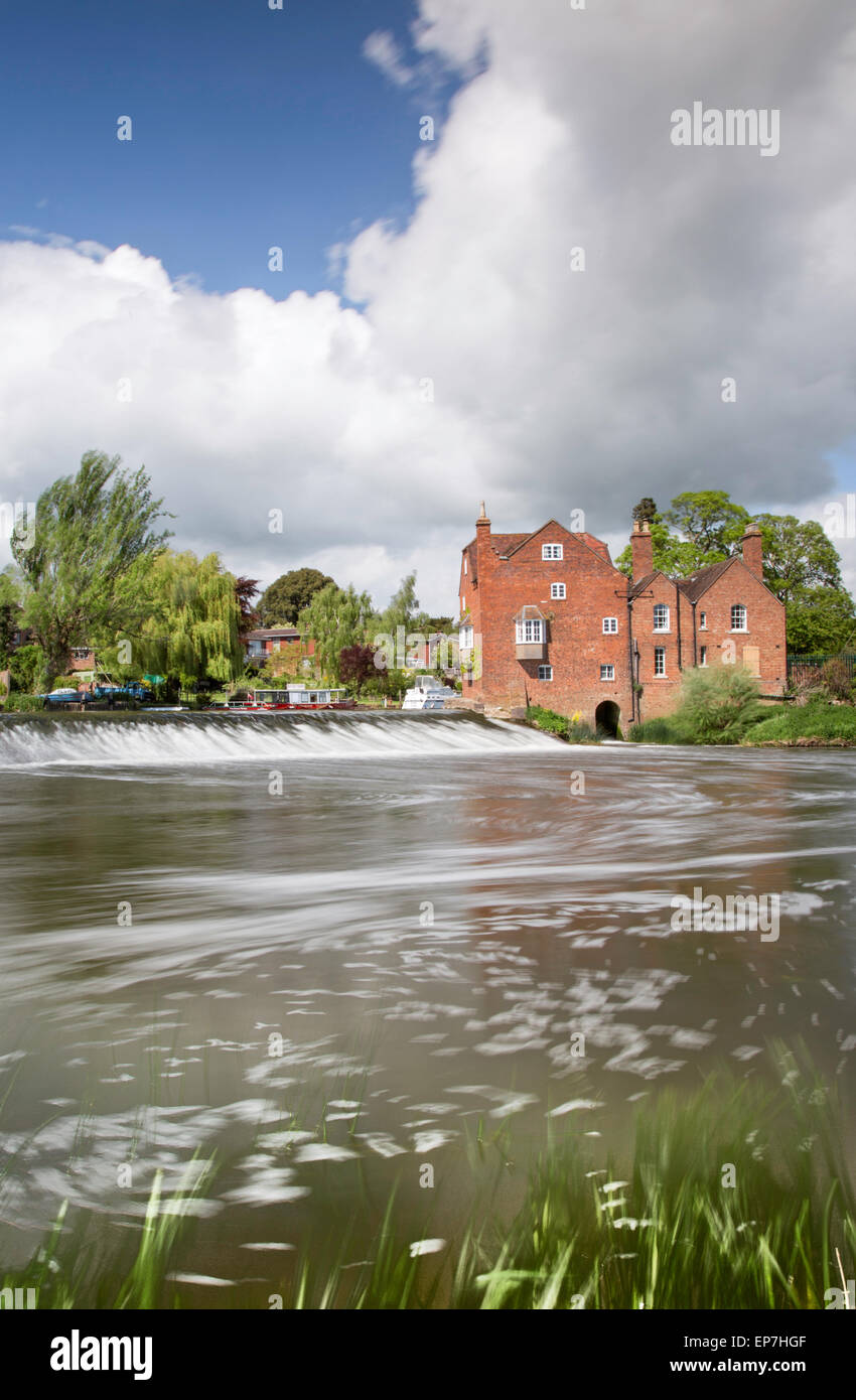 The attractively located Cropthorne Water Mill on the River Avon